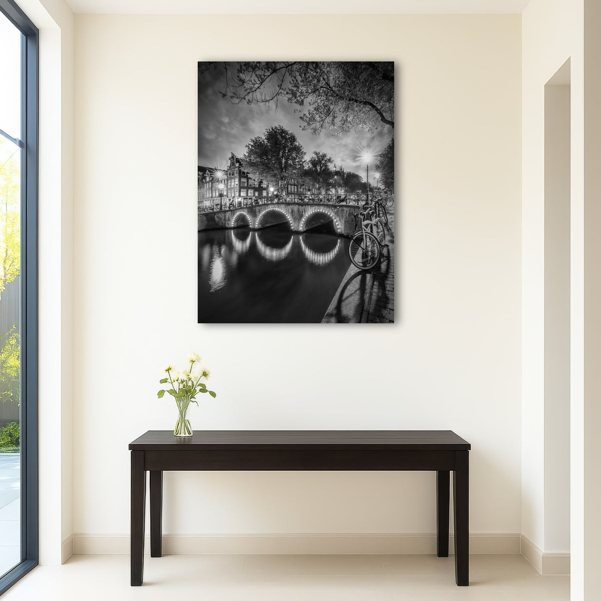 AUTO-MOCKUP ROOM | AMSTERDAM nightscape from Keizersgracht