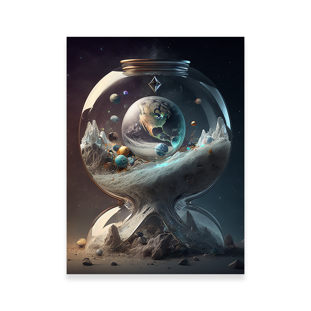 A Moment in Time with our Planet Wall Art