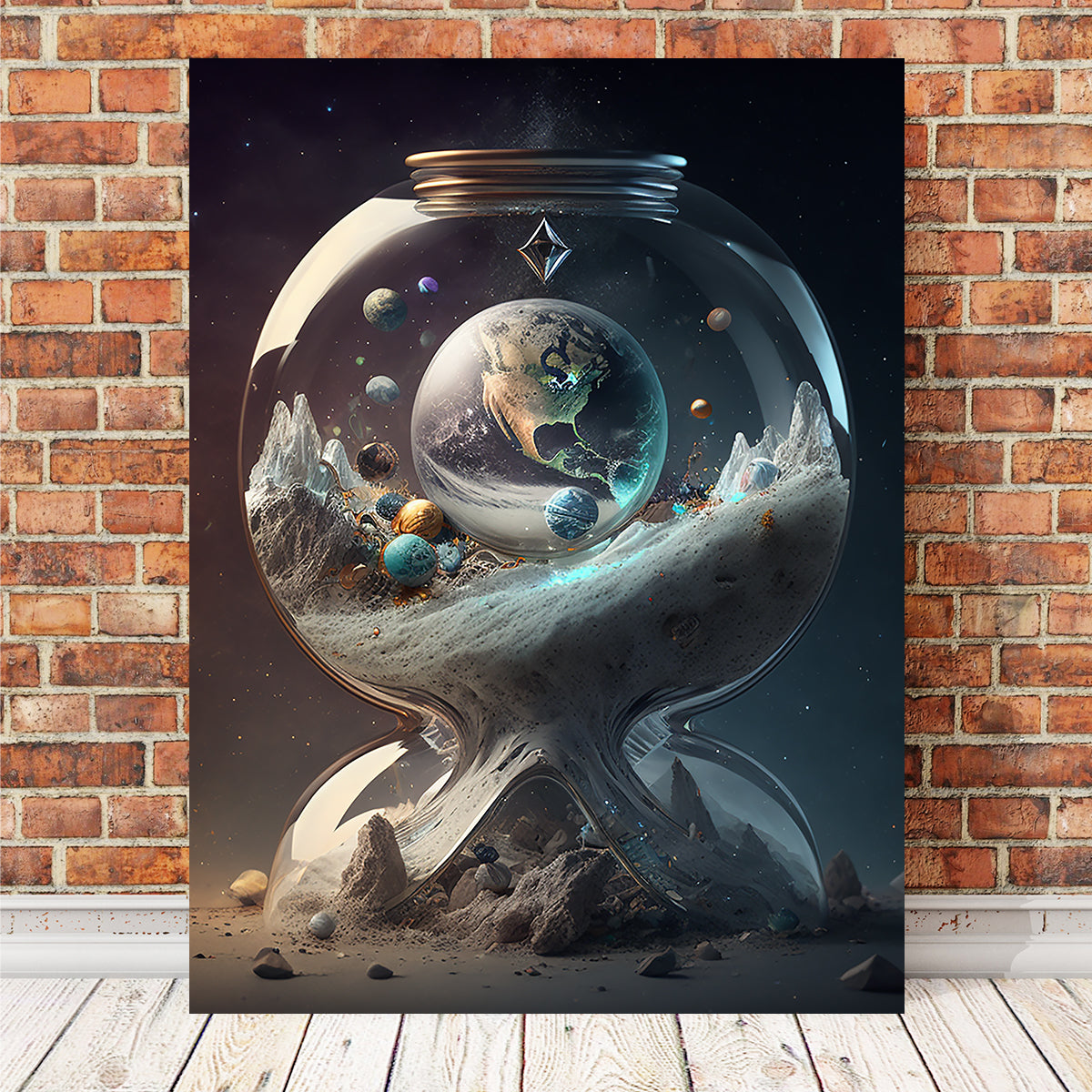 A Moment in Time with our Planet Wall Art