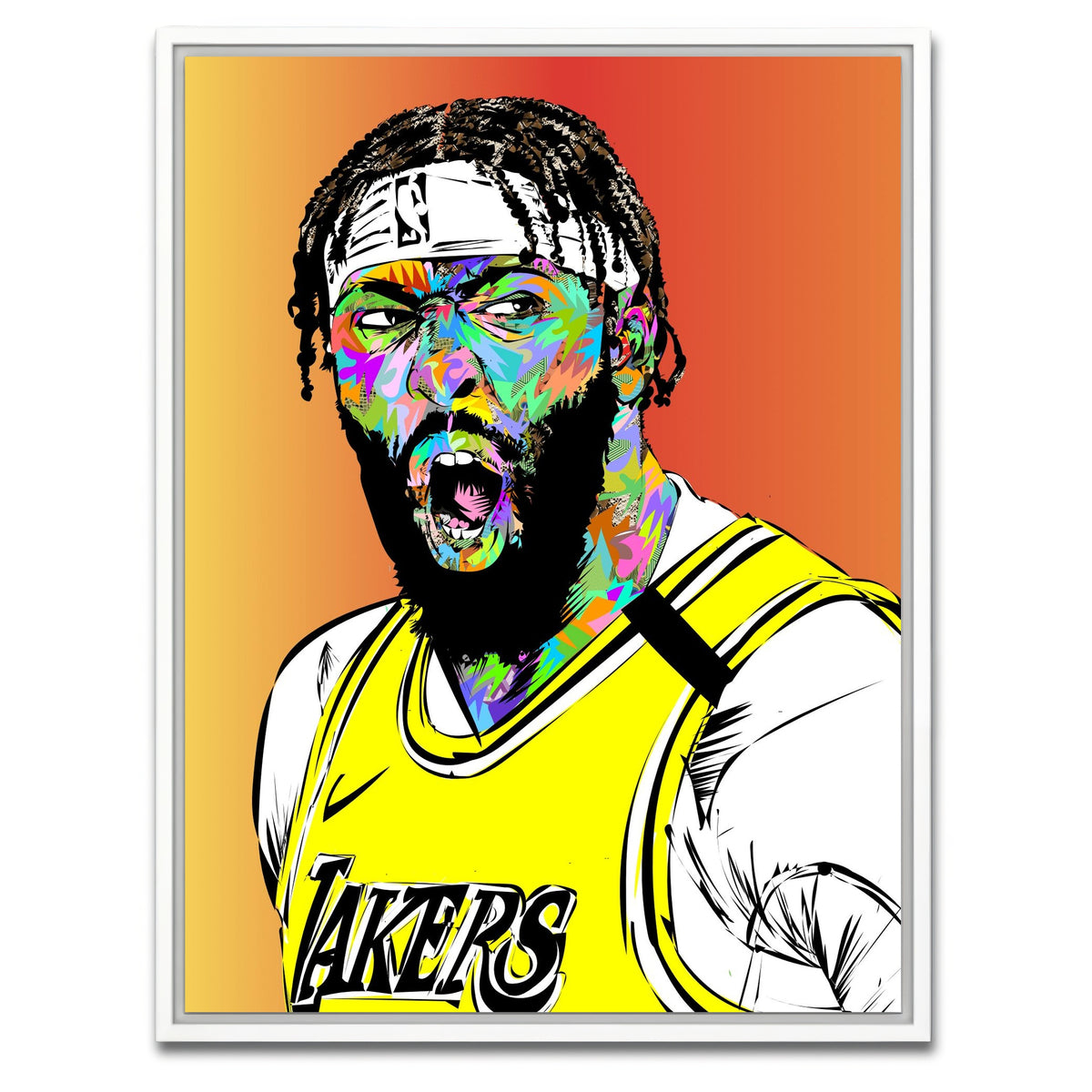 AUTO-MOCKUP WHITE | ANTHONY DAVIS | 1 Piece | White Framed Canvas | group=3x4
