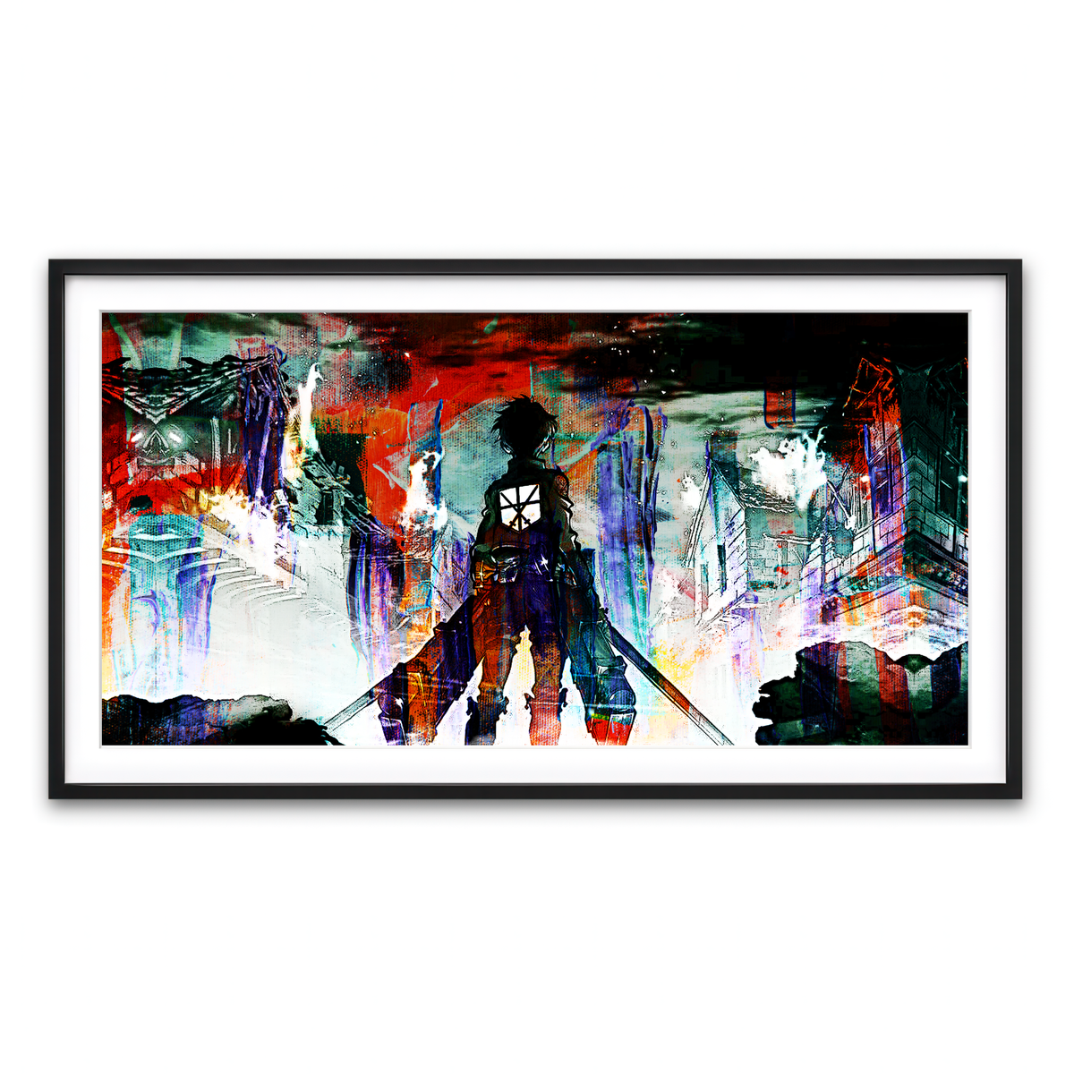 Framed Print 2x1 Black