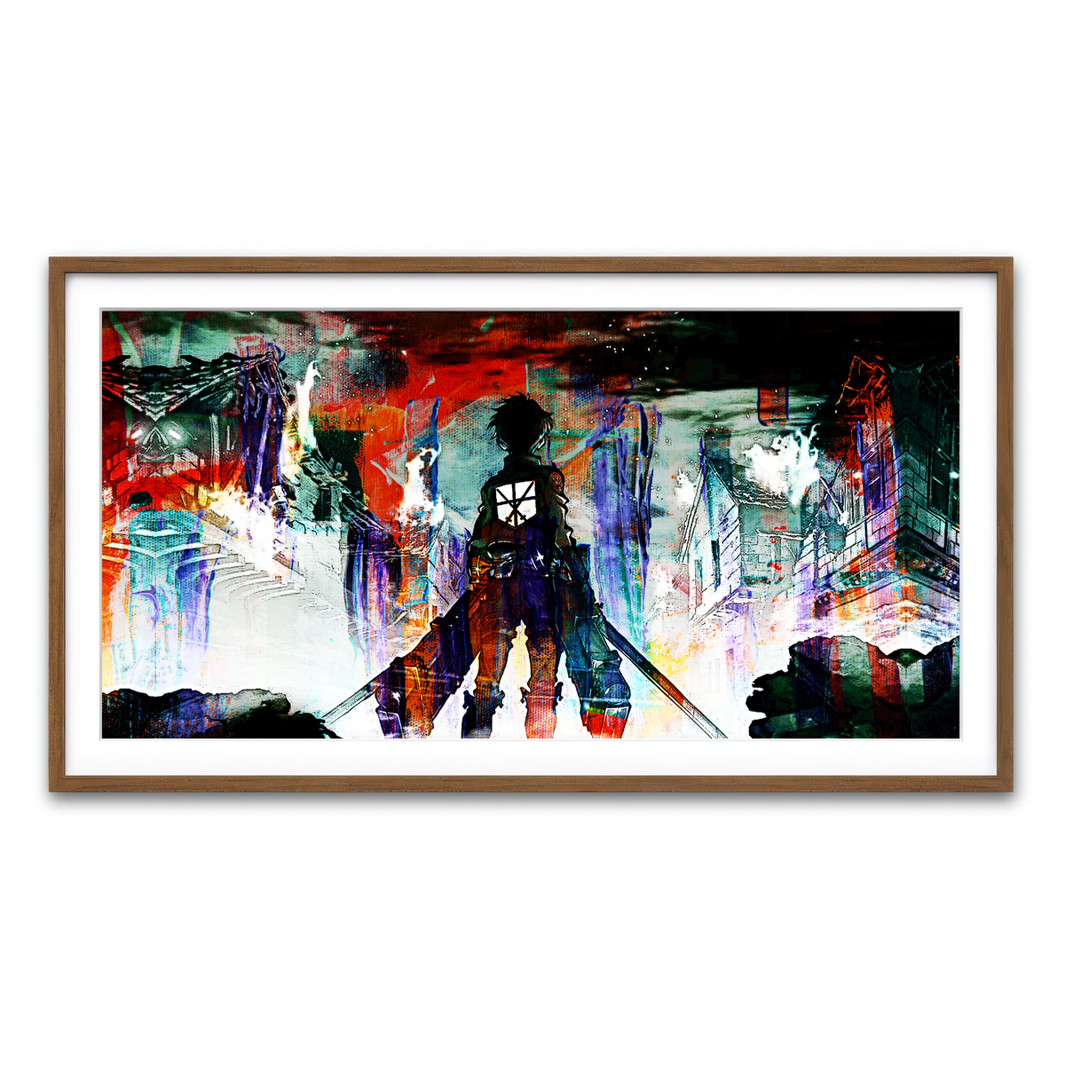 Framed Print 2x1 Walnut