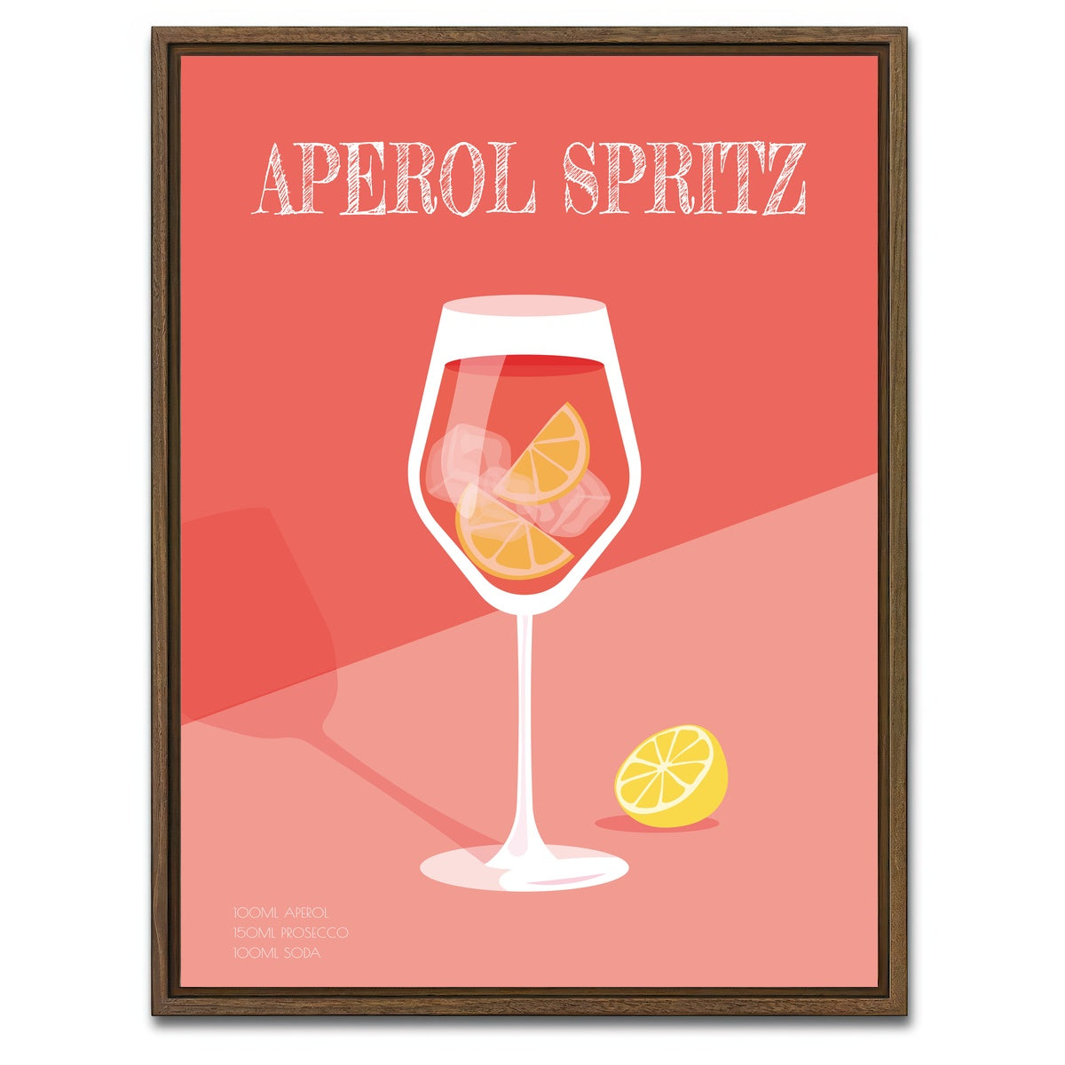 AUTO-MOCKUP WHITE | APEROL SPRINT | 1 Piece | Walnut Framed Canvas | group=3x4