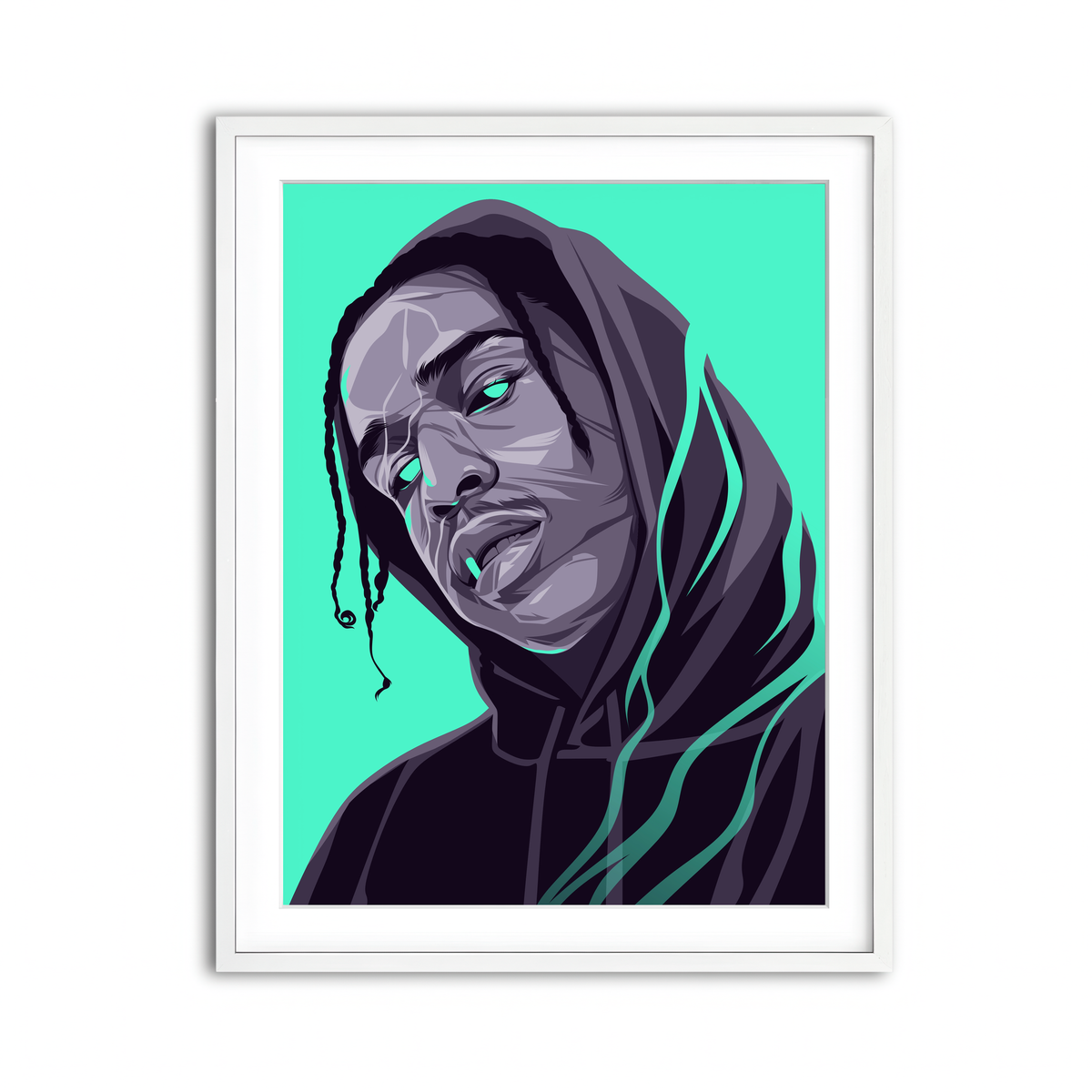 Framed Print 3x4 White