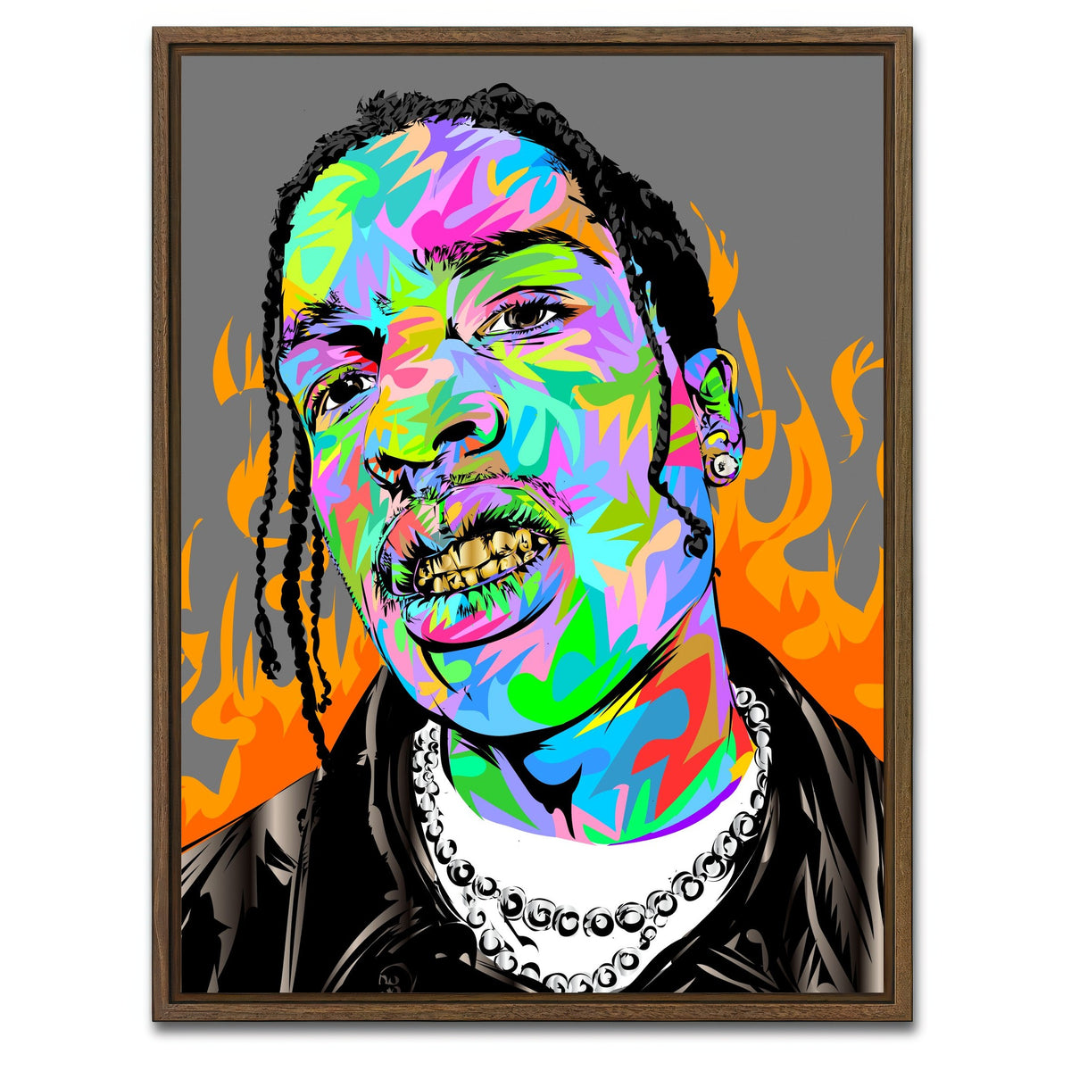 AUTO-MOCKUP WHITE | ASAP | 1 Piece | Walnut Framed Canvas | group=3x4