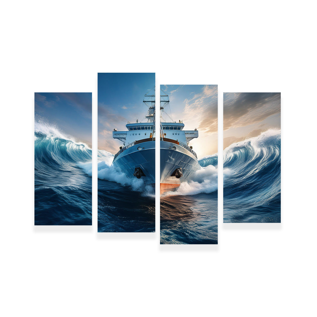 Ship in High Waves