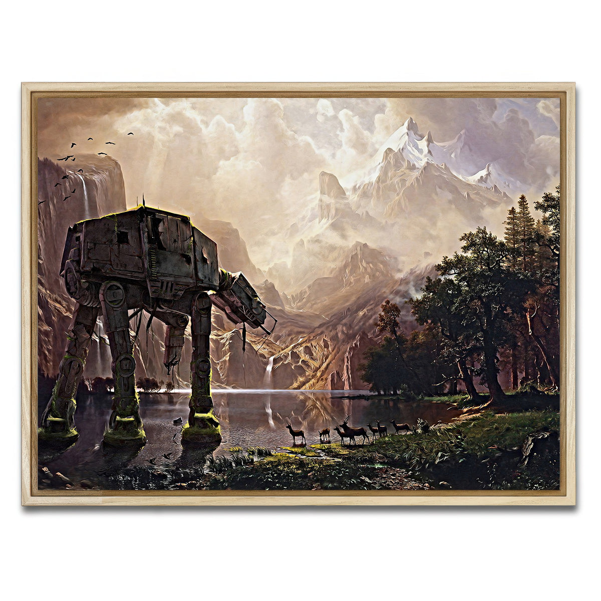 AUTO-MOCKUP WHITE | AT-AT Walker | 1 Piece | Natural Frame | group=4x3