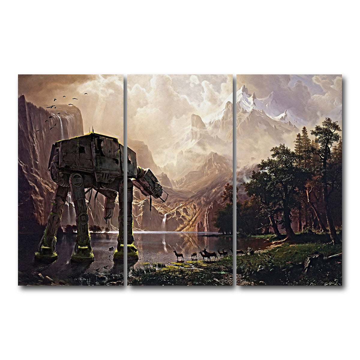 AUTO-MOCKUP WHITE | AT-AT Walker | 3 Piece | Gallery Wrapped | group=12x24