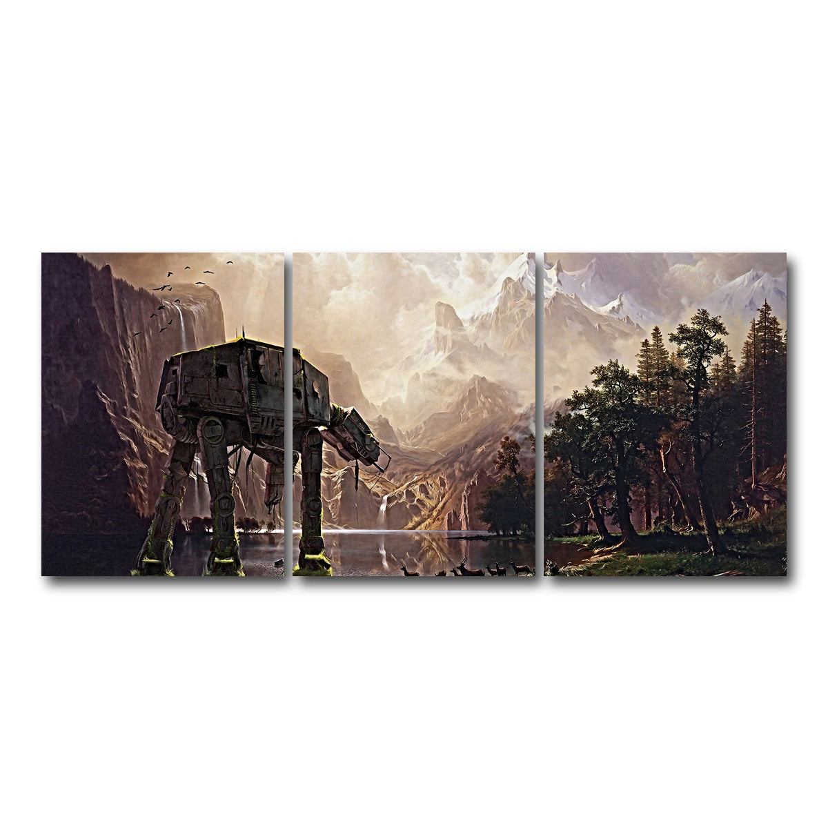 AUTO-MOCKUP WHITE | AT-AT Walker | 3 Piece | Gallery Wrapped | group=18x24