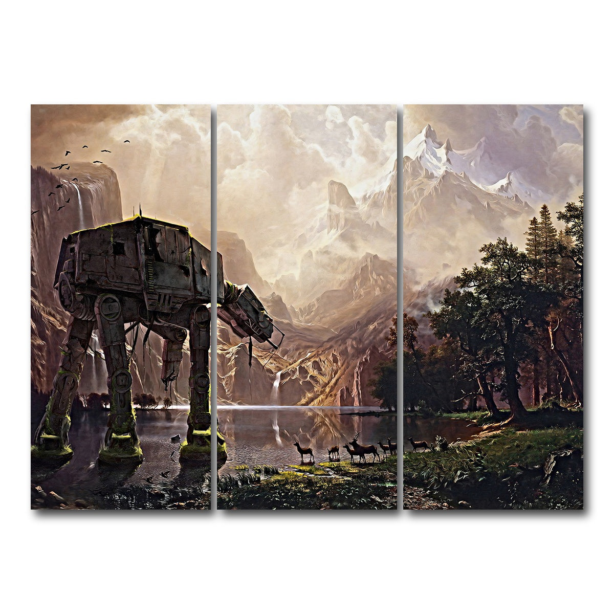 AUTO-MOCKUP WHITE | AT-AT Walker | 3 Piece | Gallery Wrapped | group=8x18