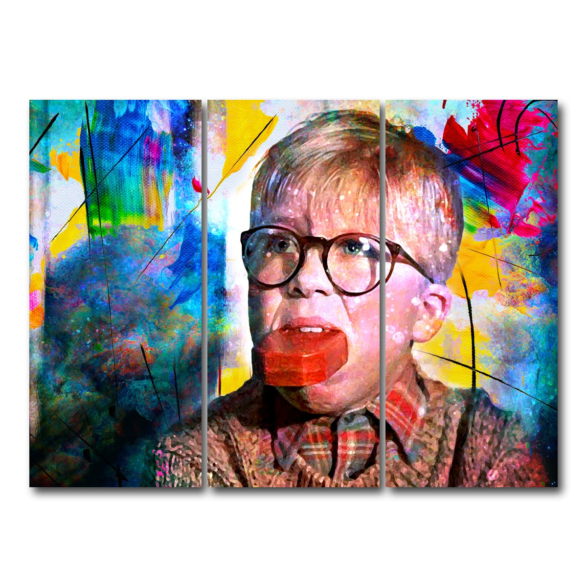 AUTO-MOCKUP WHITE | A Christmas Story | 3 Piece | Gallery Wrapped | group=8x18