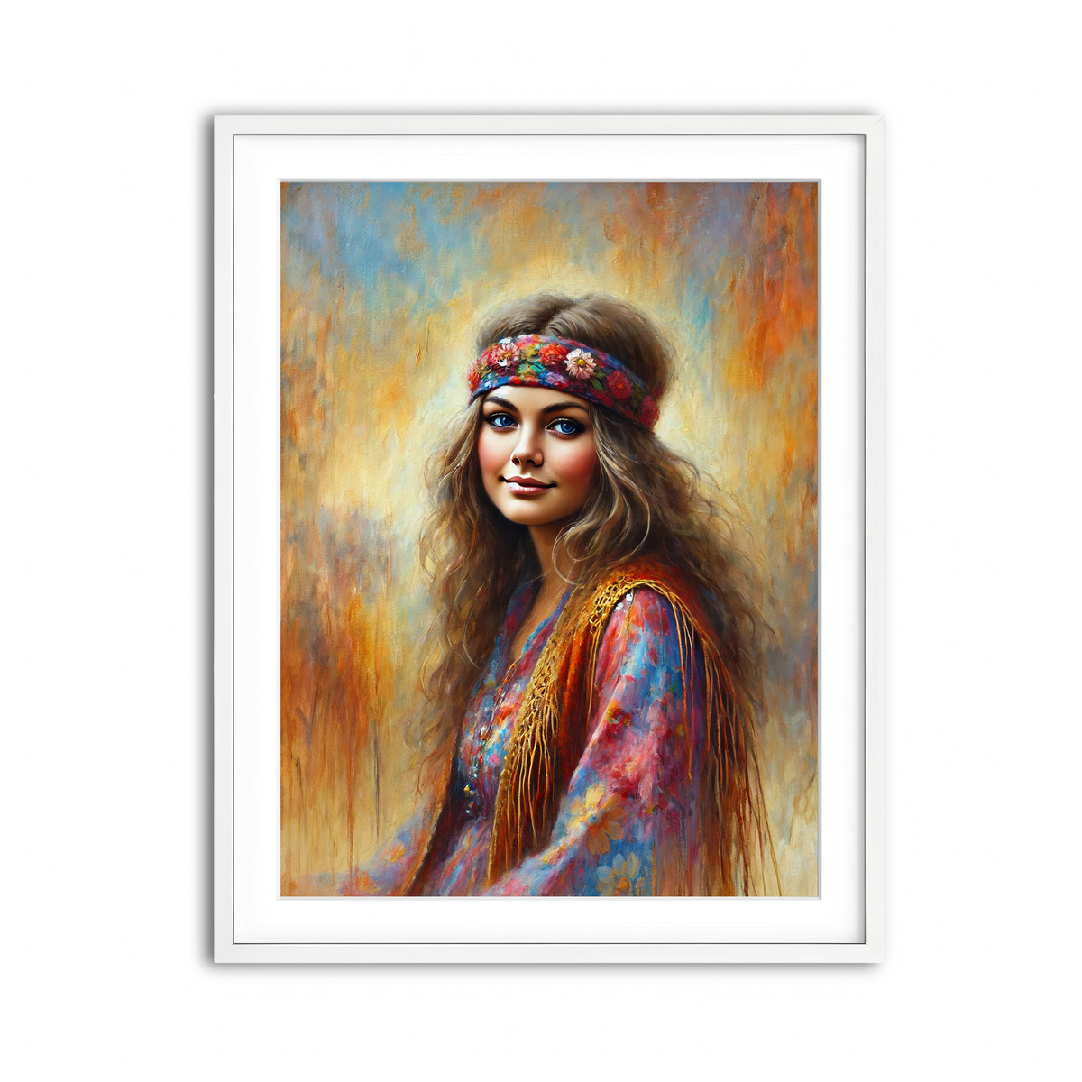 Framed Print 3x4 White