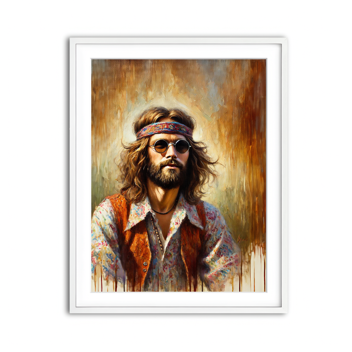 Framed Print 3x4 White