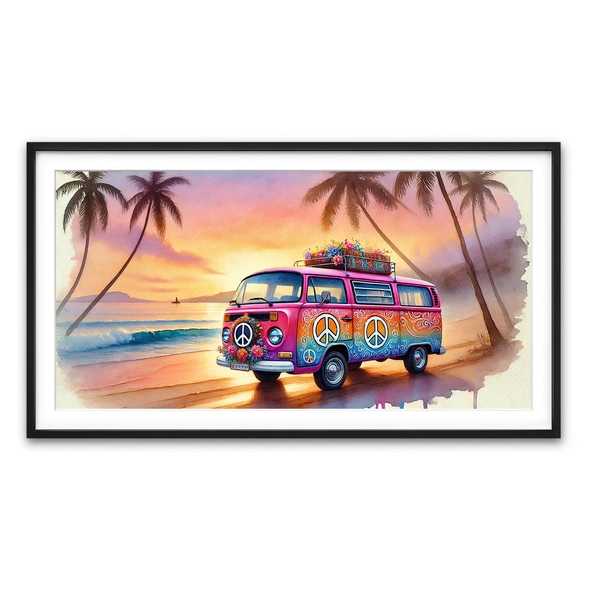 Framed Print 2x1 Black