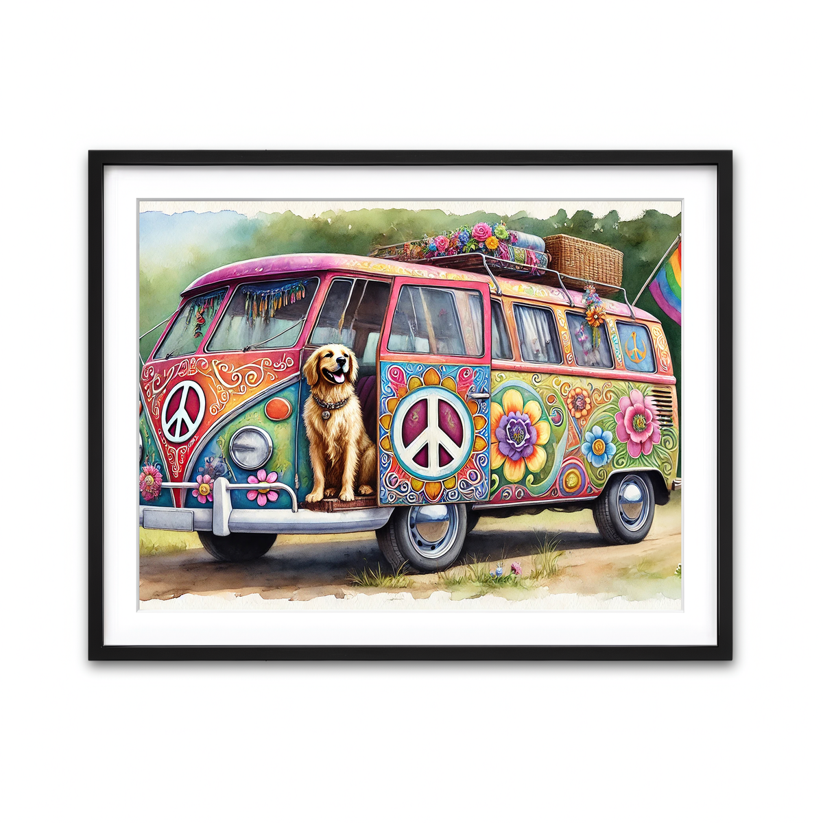 Framed Print 4x3 Black