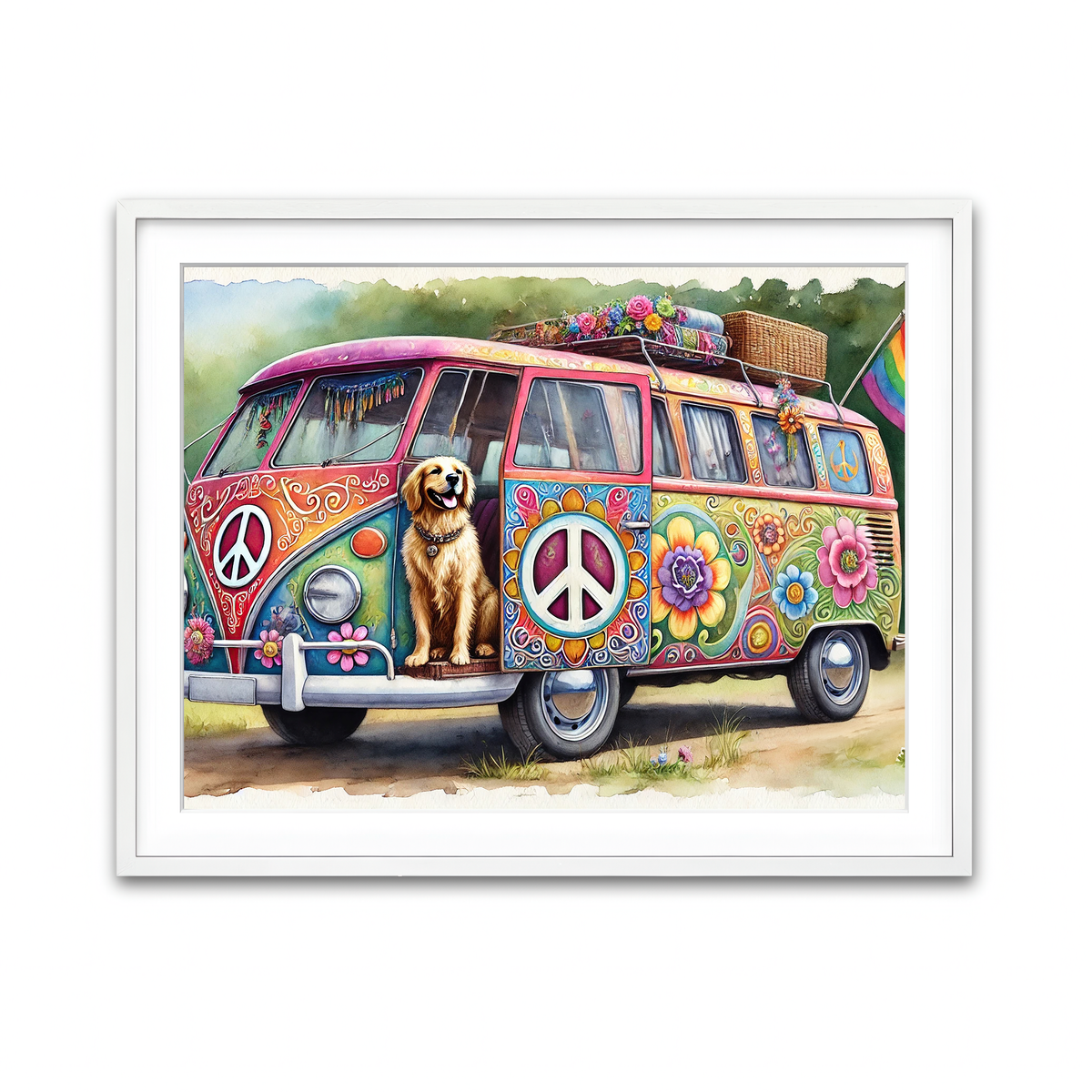 Framed Print 4x3 White