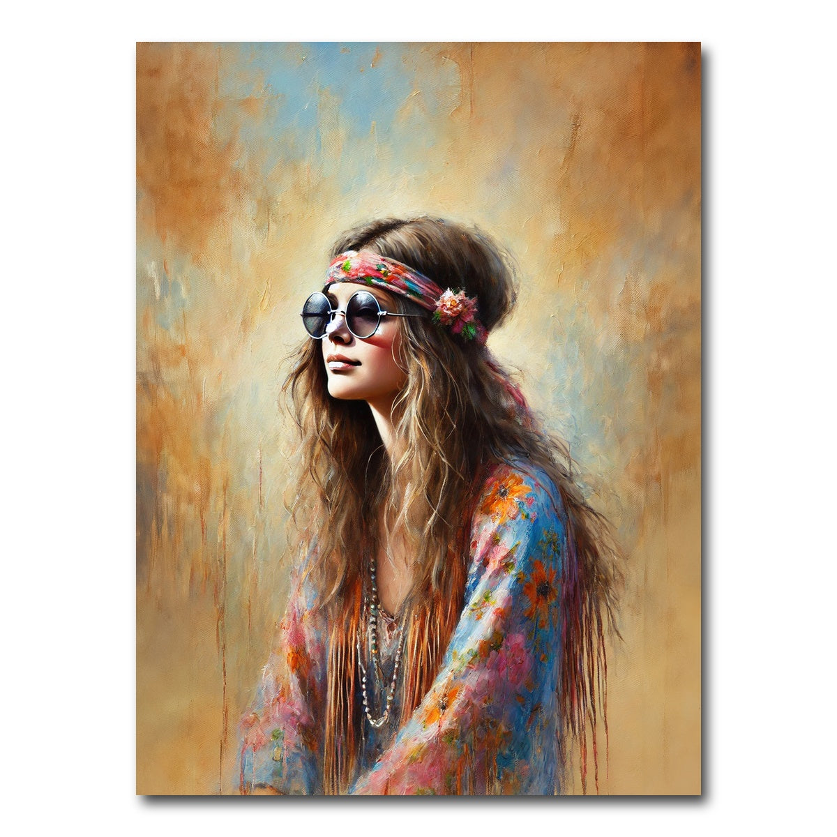 AUTO-MOCKUP WHITE | A Hippie Woman | 1 Piece | Gallery Wrap Canvas | group=3x4