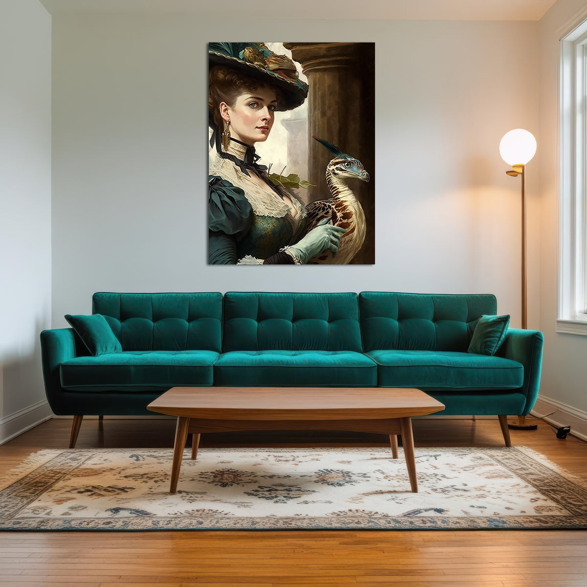 AUTO-MOCKUP ROOM | A Lady and Her Raptor