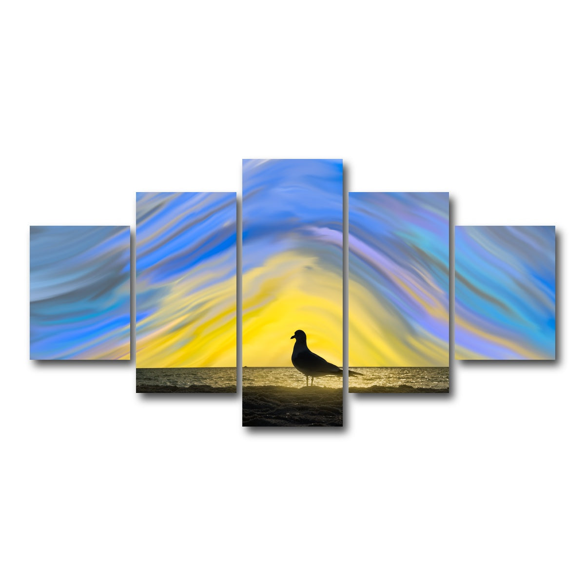 AUTO-MOCKUP WHITE | A Little Birdie Told Me | 5 Piece | Gallery Wrap Canvas | group=5_short