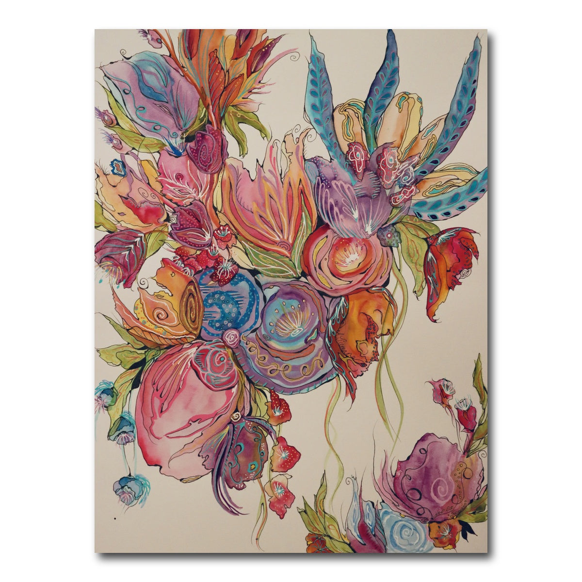 AUTO-MOCKUP WHITE | A New Day Floral | 1 Piece | Gallery Wrap Canvas | group=3x4