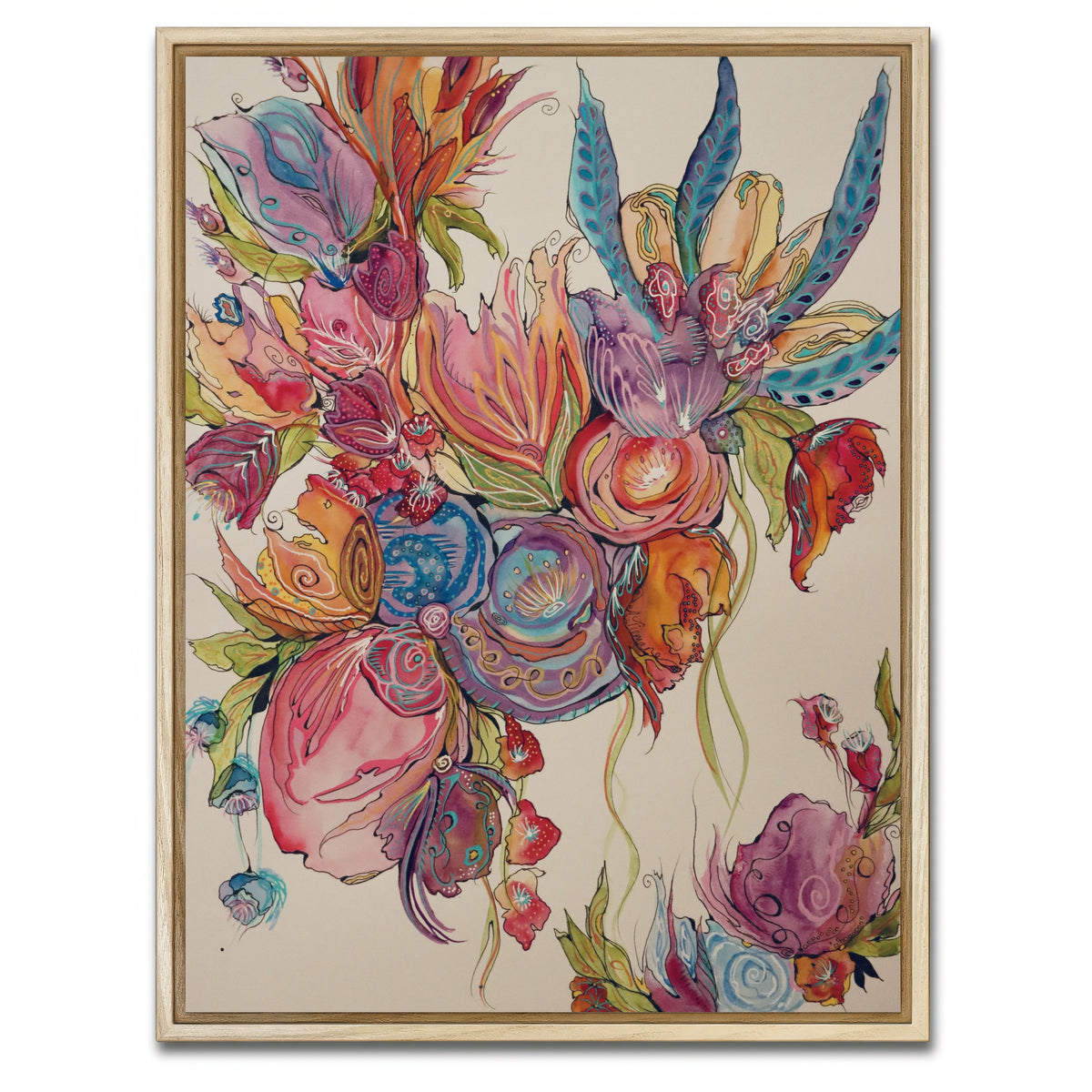 AUTO-MOCKUP WHITE | A New Day Floral | 1 Piece | Natural Framed Canvas | group=3x4