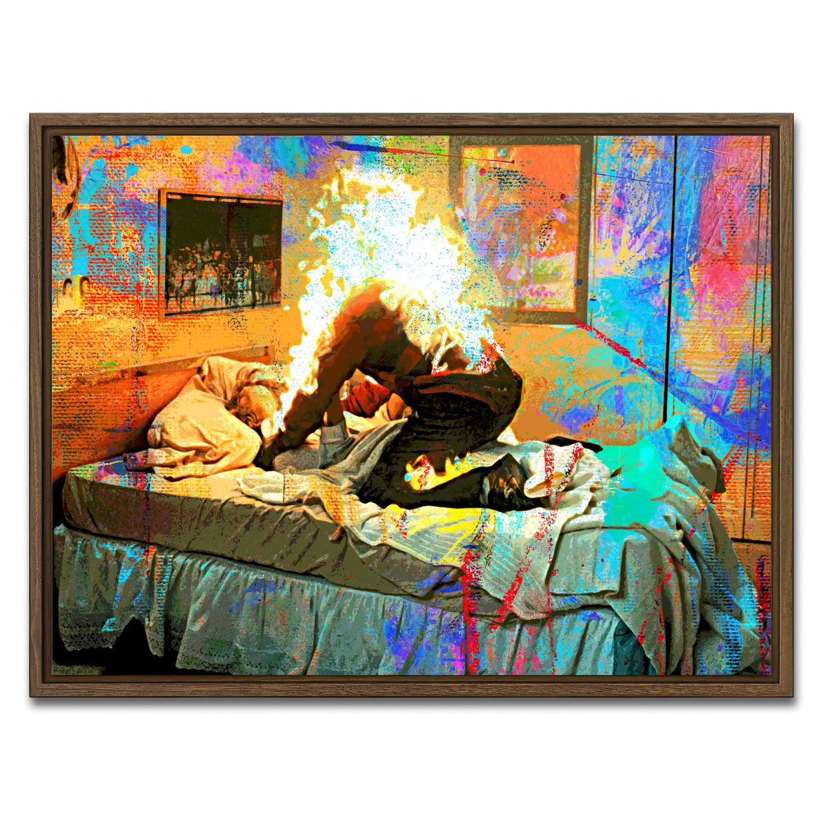 AUTO-MOCKUP WHITE | A Nightmare on Elm Street | 1 Piece | Walnut Framed Canvas | group=4x3