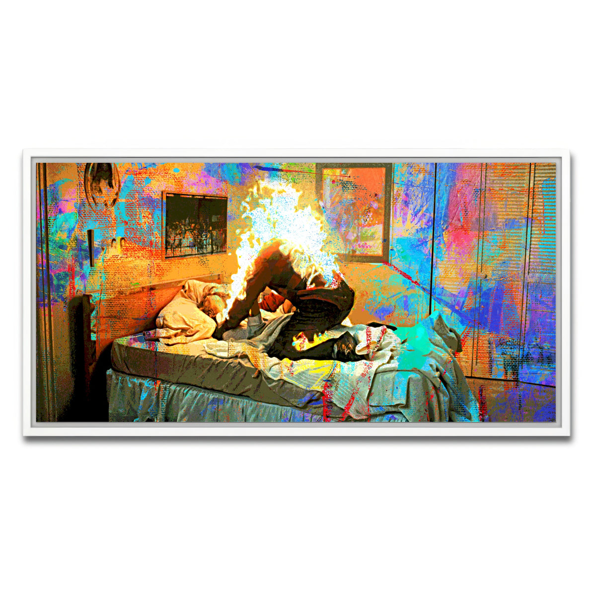 AUTO-MOCKUP WHITE | A Nightmare on Elm Street | 1 Piece | White Framed Canvas | group=2x1