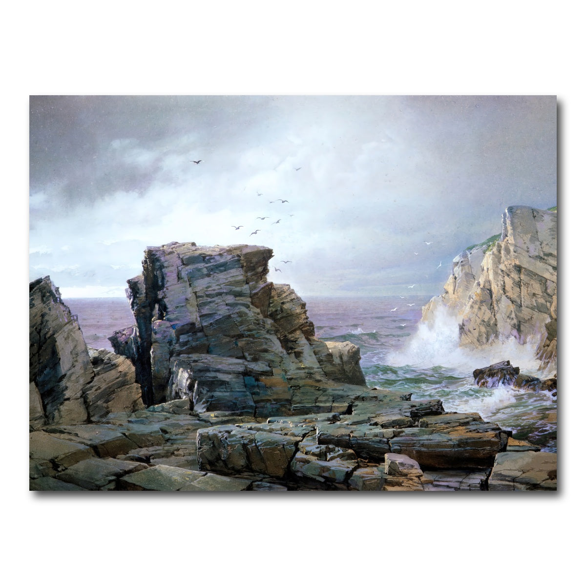 AUTO-MOCKUP WHITE | A Rocky Coast | 1 Piece | Gallery Wrap Canvas | group=4x3