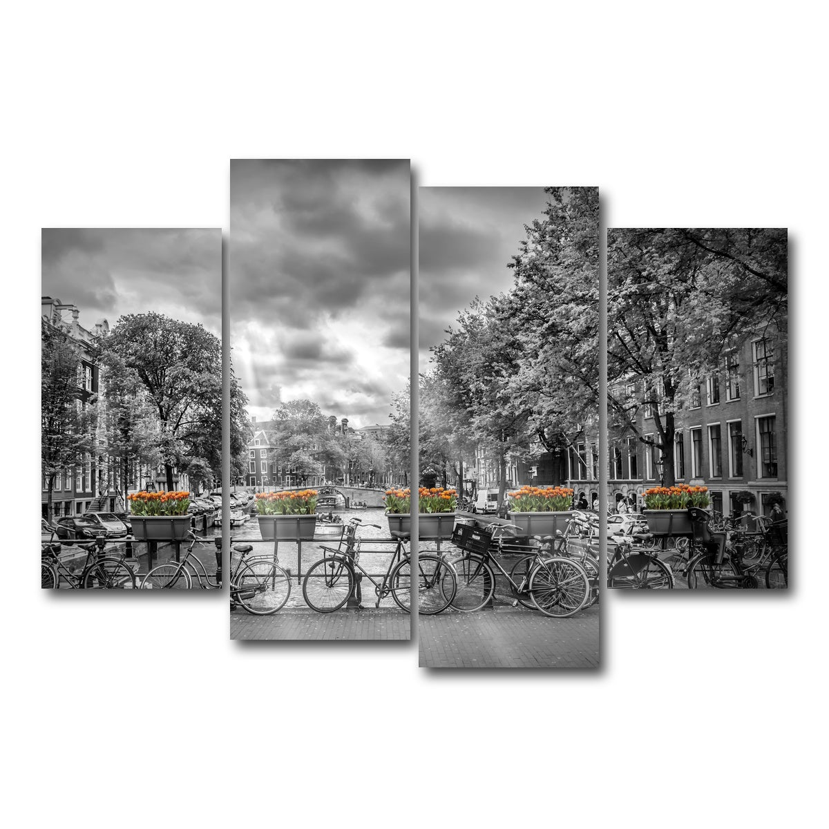 AUTO-MOCKUP WHITE | A Typical Amsterdam | 4 Piece | Gallery Wrap Canvas | group=4_short