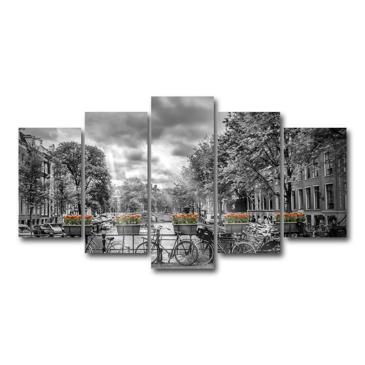 AUTO-MOCKUP WHITE | A Typical Amsterdam | 5 Piece | Gallery Wrap Canvas | group=5_normal
