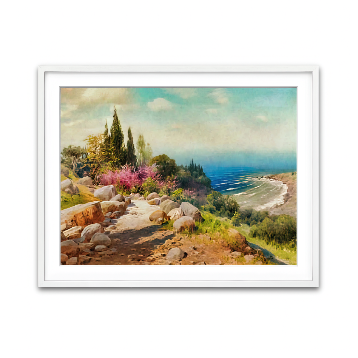 Framed Print 4x3 White