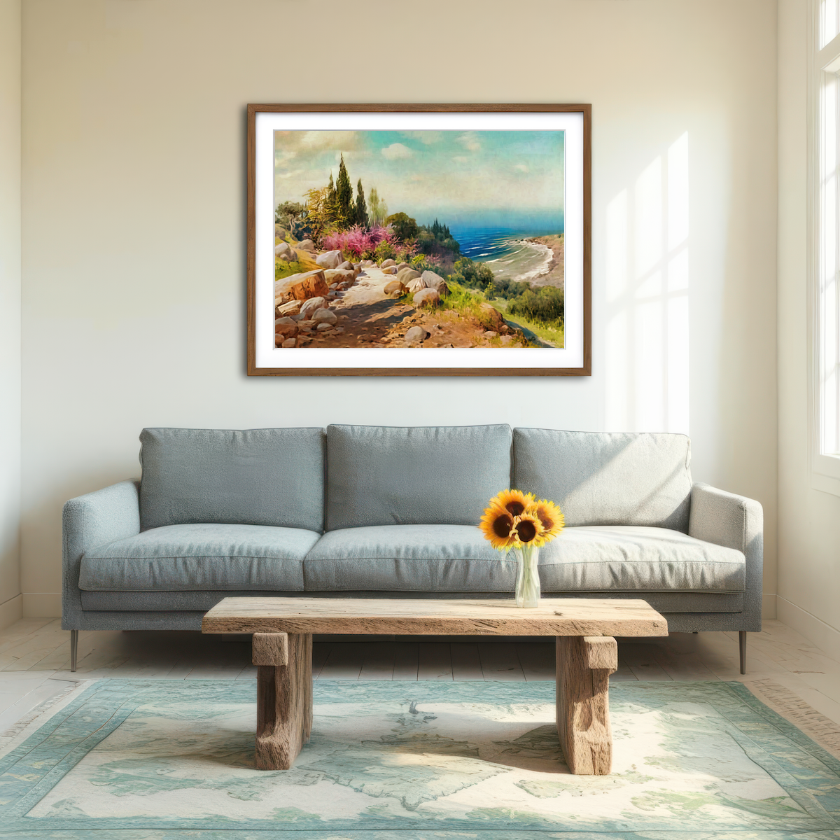 AUTO-MOCKUP ROOM | A Walk to the Seashore Wall Art