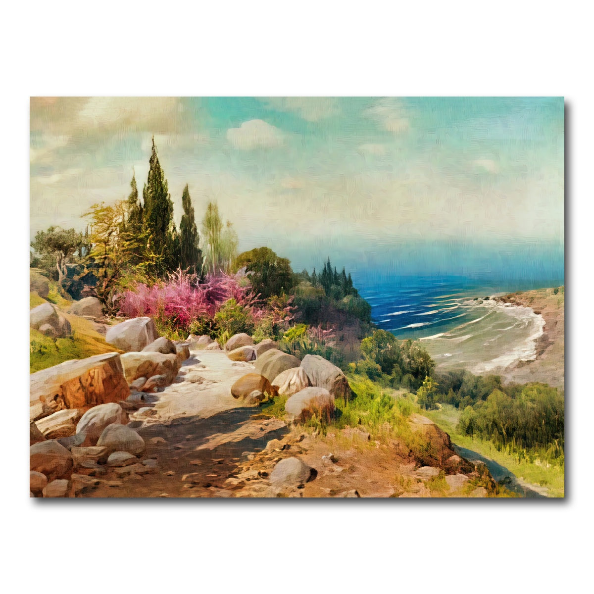 AUTO-MOCKUP WHITE | A Walk to the Seashore | 1 Piece | Gallery Wrap Canvas | group=4x3