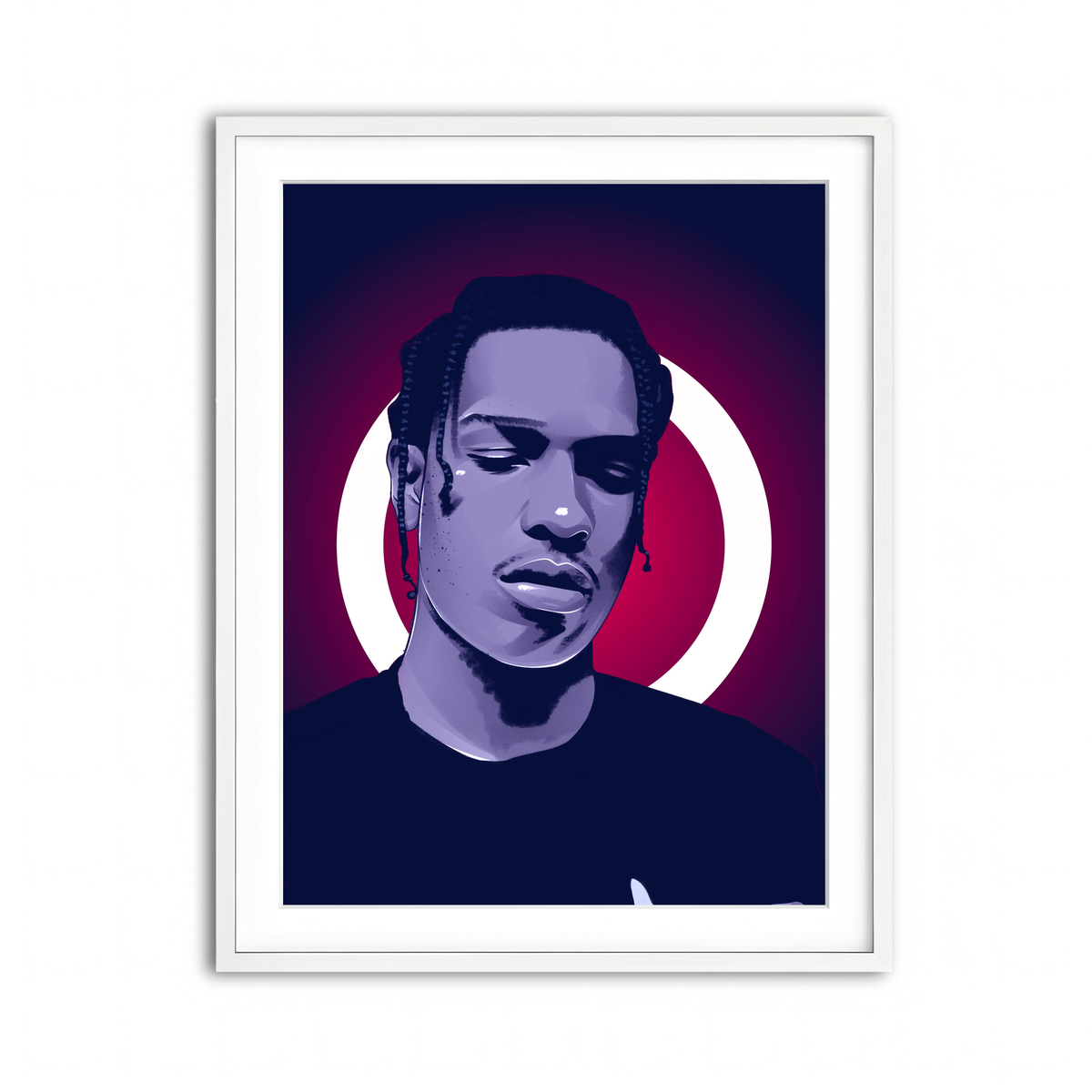 Framed Print 3x4 White