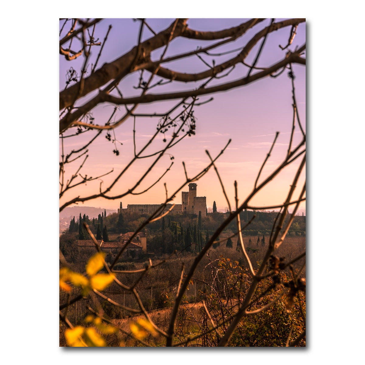 AUTO-MOCKUP WHITE | A country castle | 1 Piece | Gallery Wrap Canvas | group=3x4