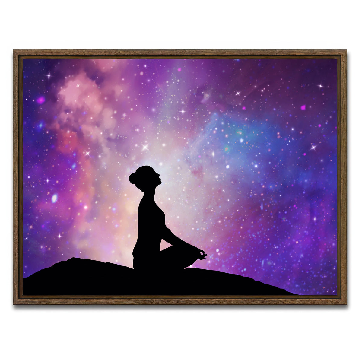 AUTO-MOCKUP WHITE | A spiritual journey | 1 Piece | Walnut Framed Canvas | group=4x3