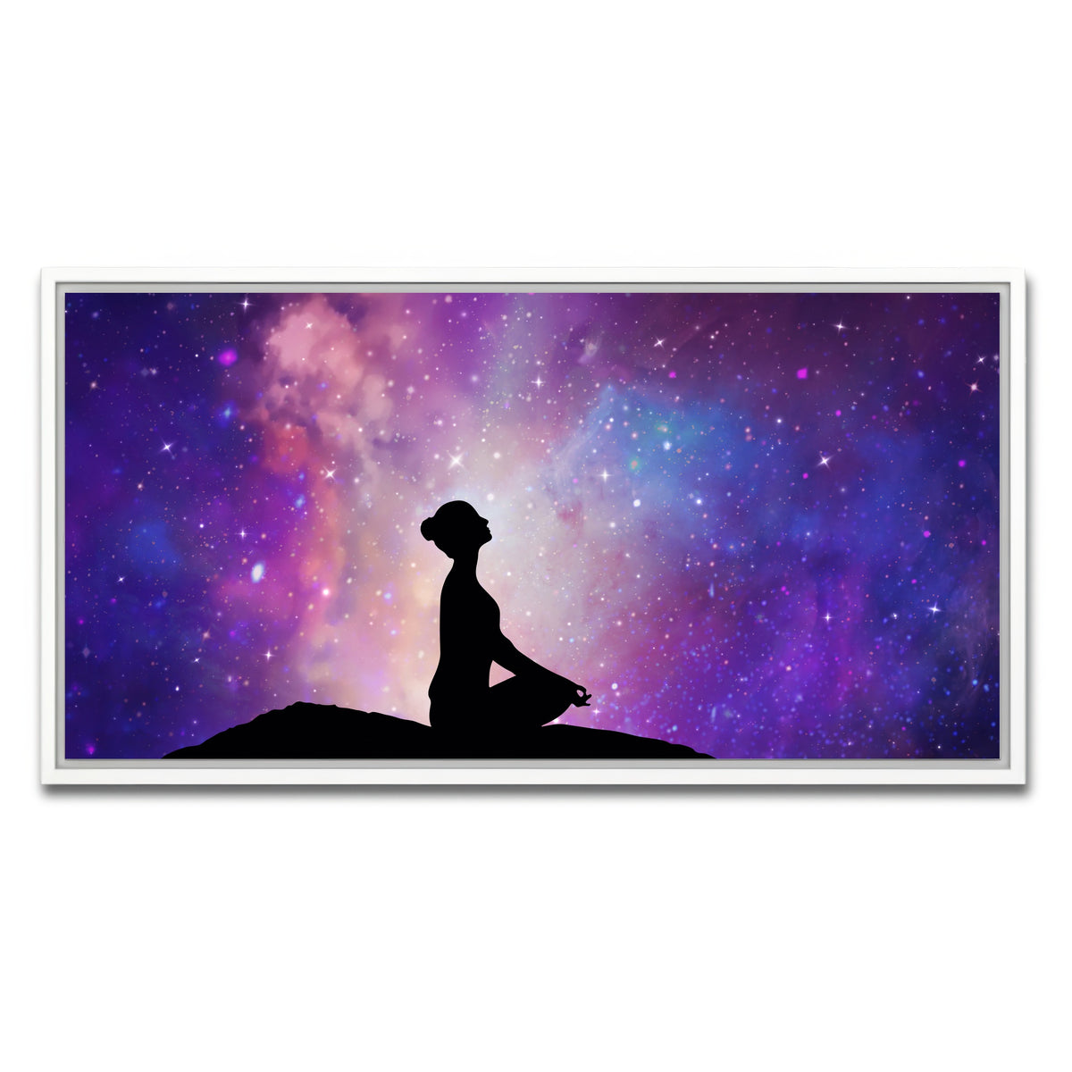 AUTO-MOCKUP WHITE | A spiritual journey | 1 Piece | White Framed Canvas | group=2x1