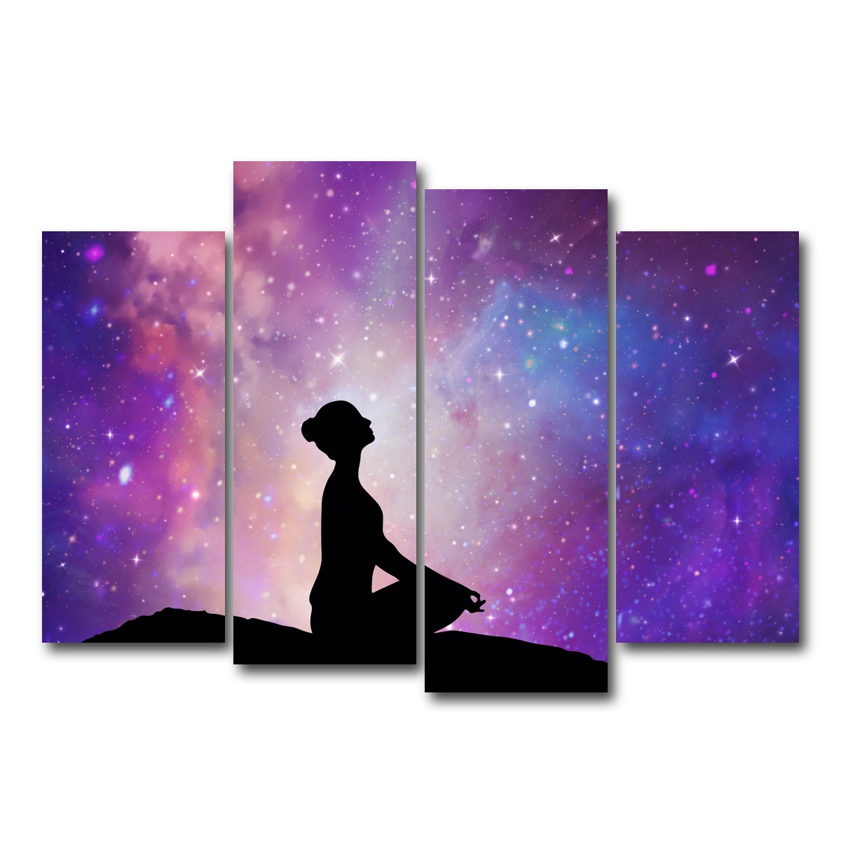 AUTO-MOCKUP WHITE | A spiritual journey | 4 Piece | Gallery Wrap Canvas | group=4_normal