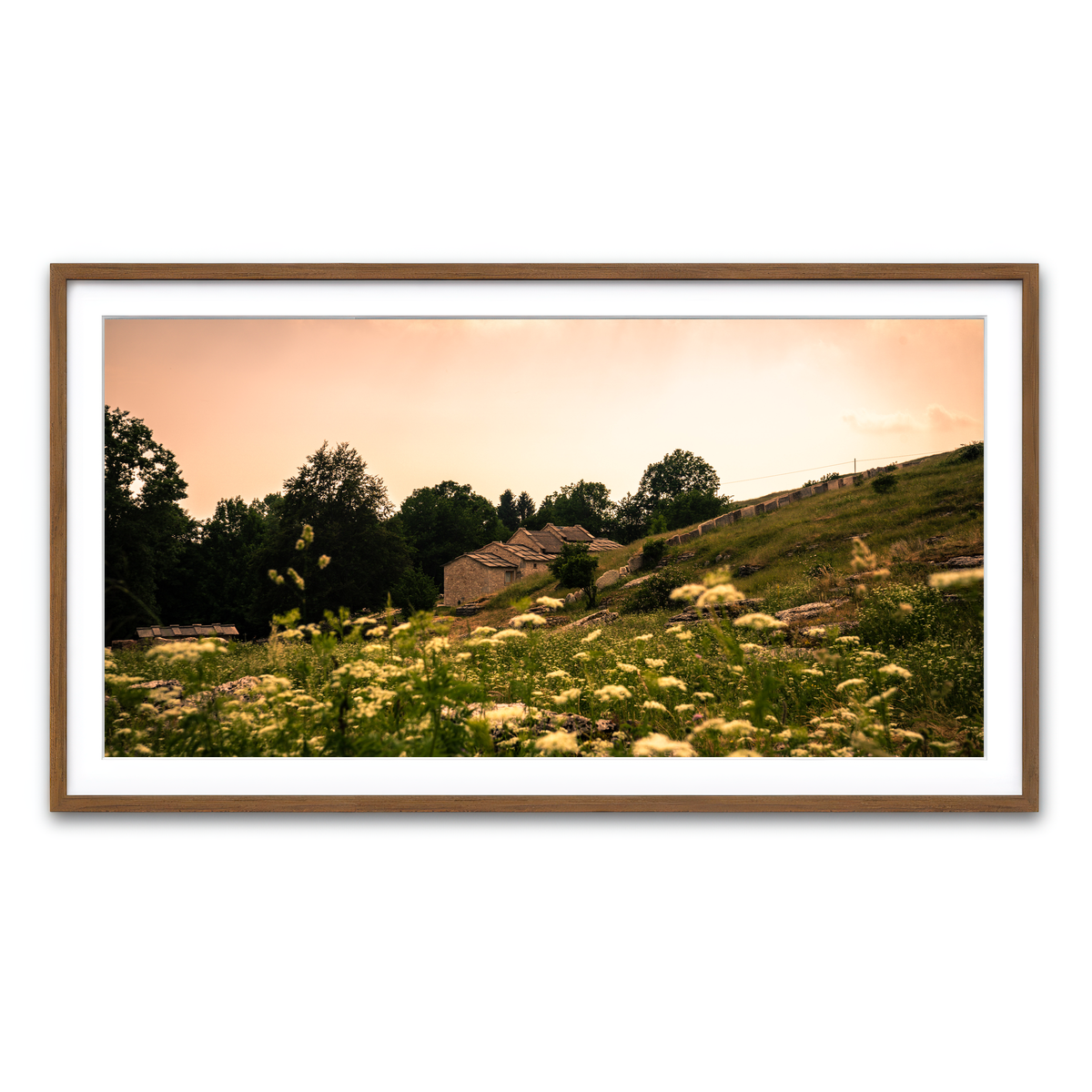 Framed Print 2x1 Walnut