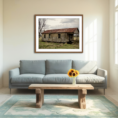 AUTO-MOCKUP ROOM | Abandoned Cabin Louisiana Wall Art