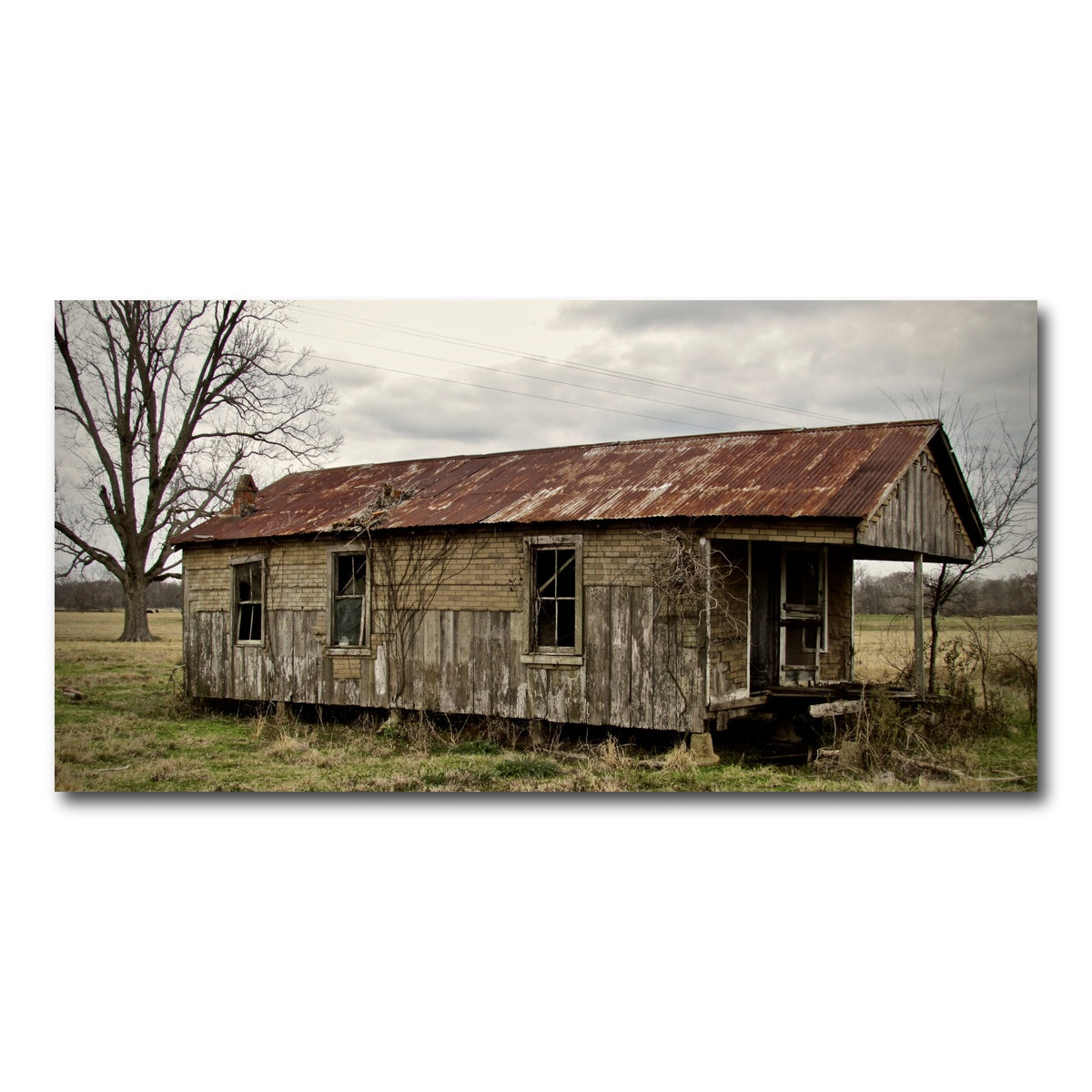 AUTO-MOCKUP WHITE | Abandoned Cabin Louisiana | 1 Piece | Gallery Wrap Canvas | group=2x1