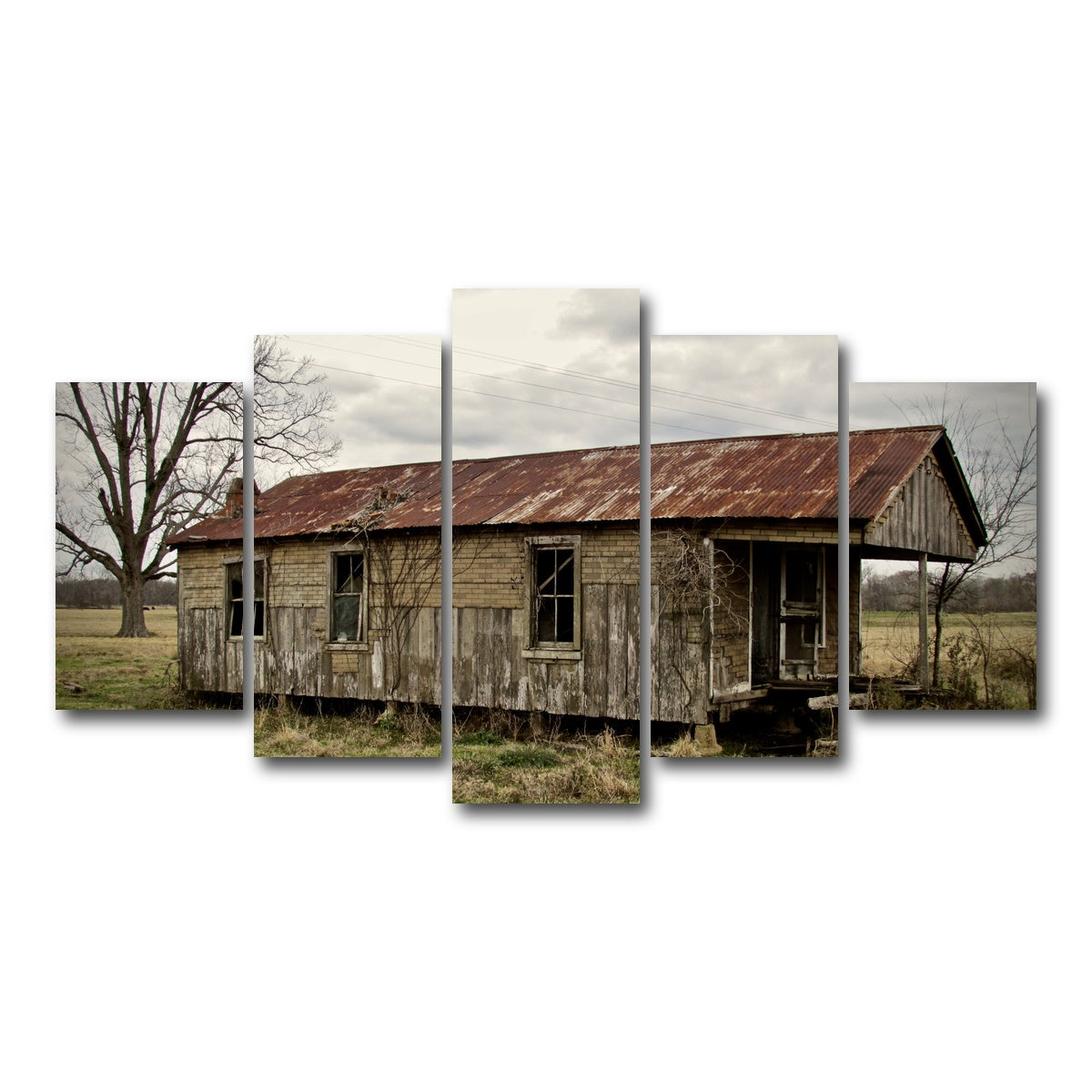 AUTO-MOCKUP WHITE | Abandoned Cabin Louisiana | 5 Piece | Gallery Wrap Canvas | group=5_normal