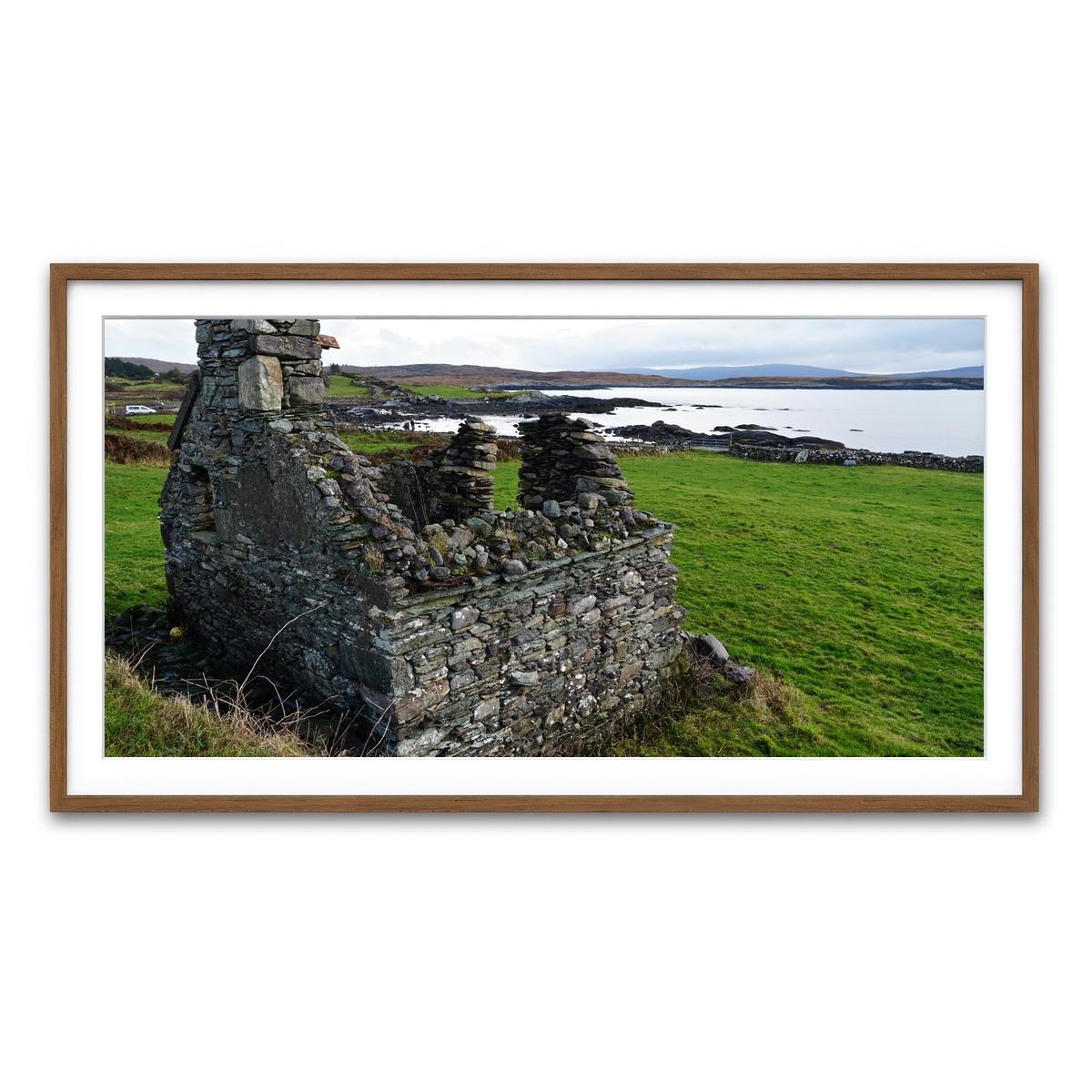 Framed Print 2x1 Walnut