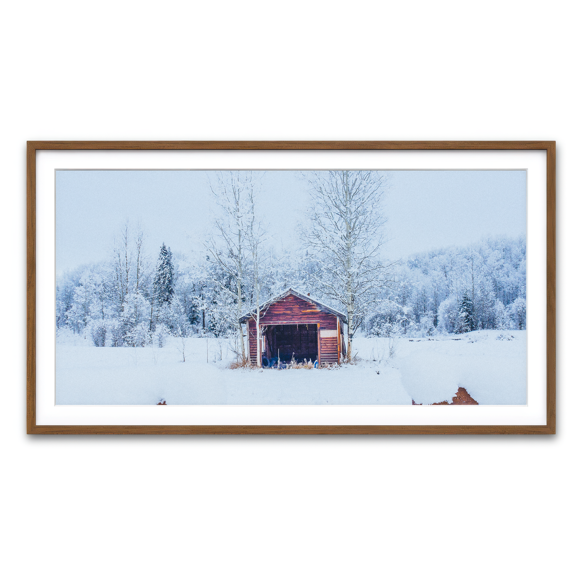 Framed Print 2x1 Walnut