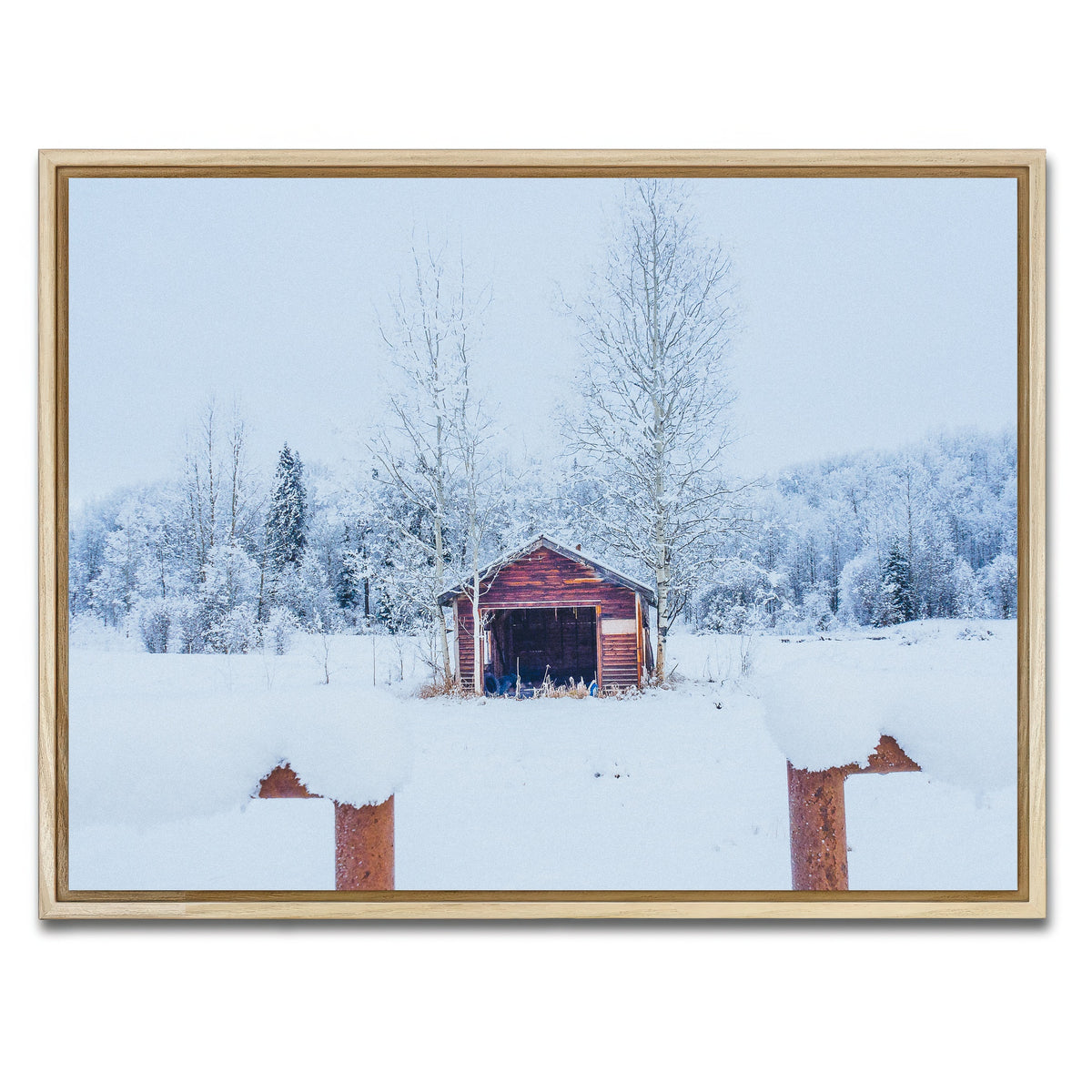 AUTO-MOCKUP WHITE | Abandoned Shed | 1 Piece | Natural Framed Canvas | group=4x3