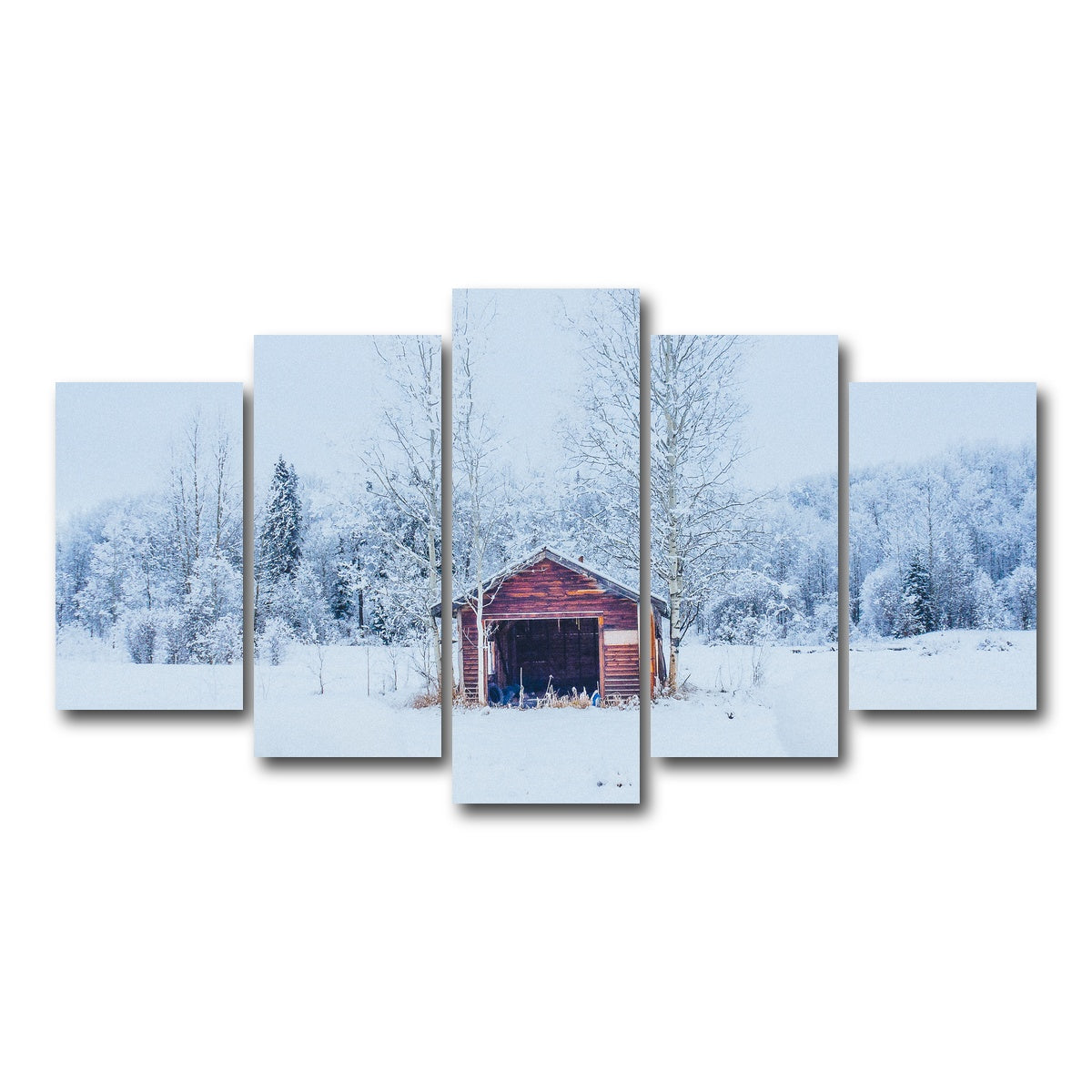AUTO-MOCKUP WHITE | Abandoned Shed | 5 Piece | Gallery Wrap Canvas | group=5_normal
