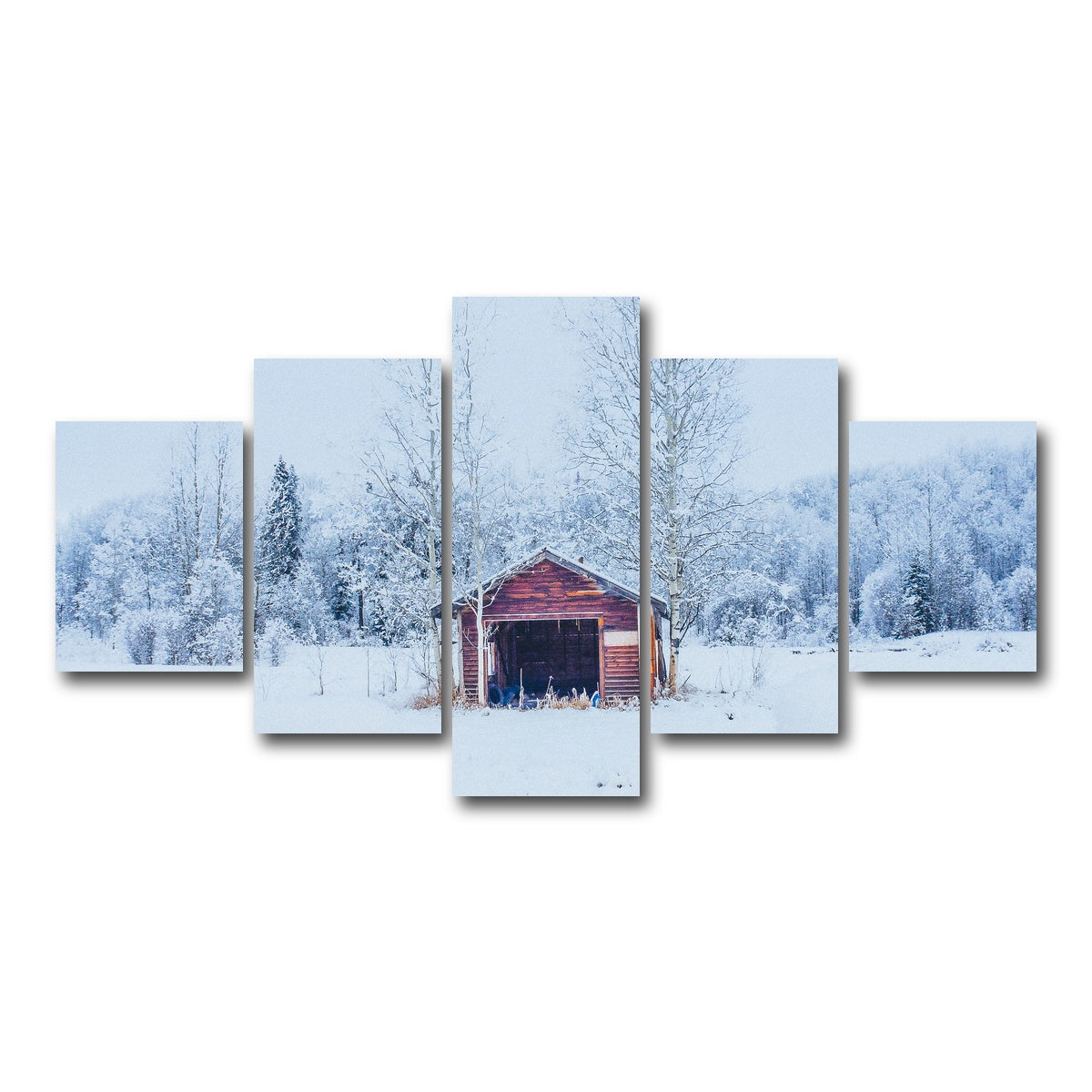 AUTO-MOCKUP WHITE | Abandoned Shed | 5 Piece | Gallery Wrap Canvas | group=5_short