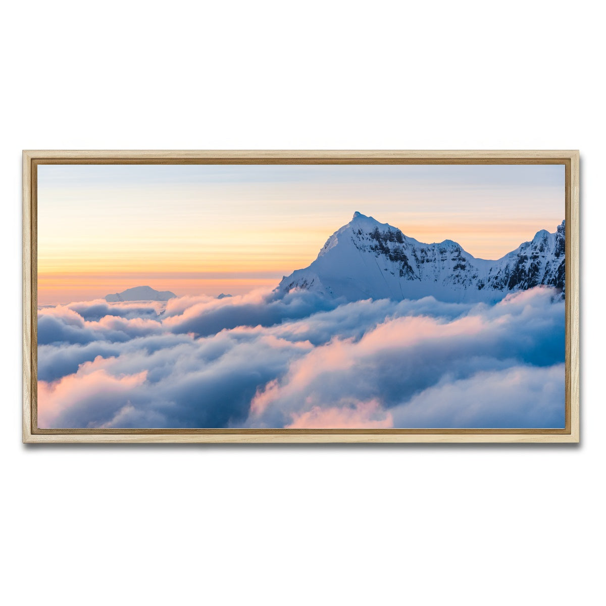 AUTO-MOCKUP WHITE | Above the Clouds | 1 Piece | Natural Framed Canvas | group=2x1