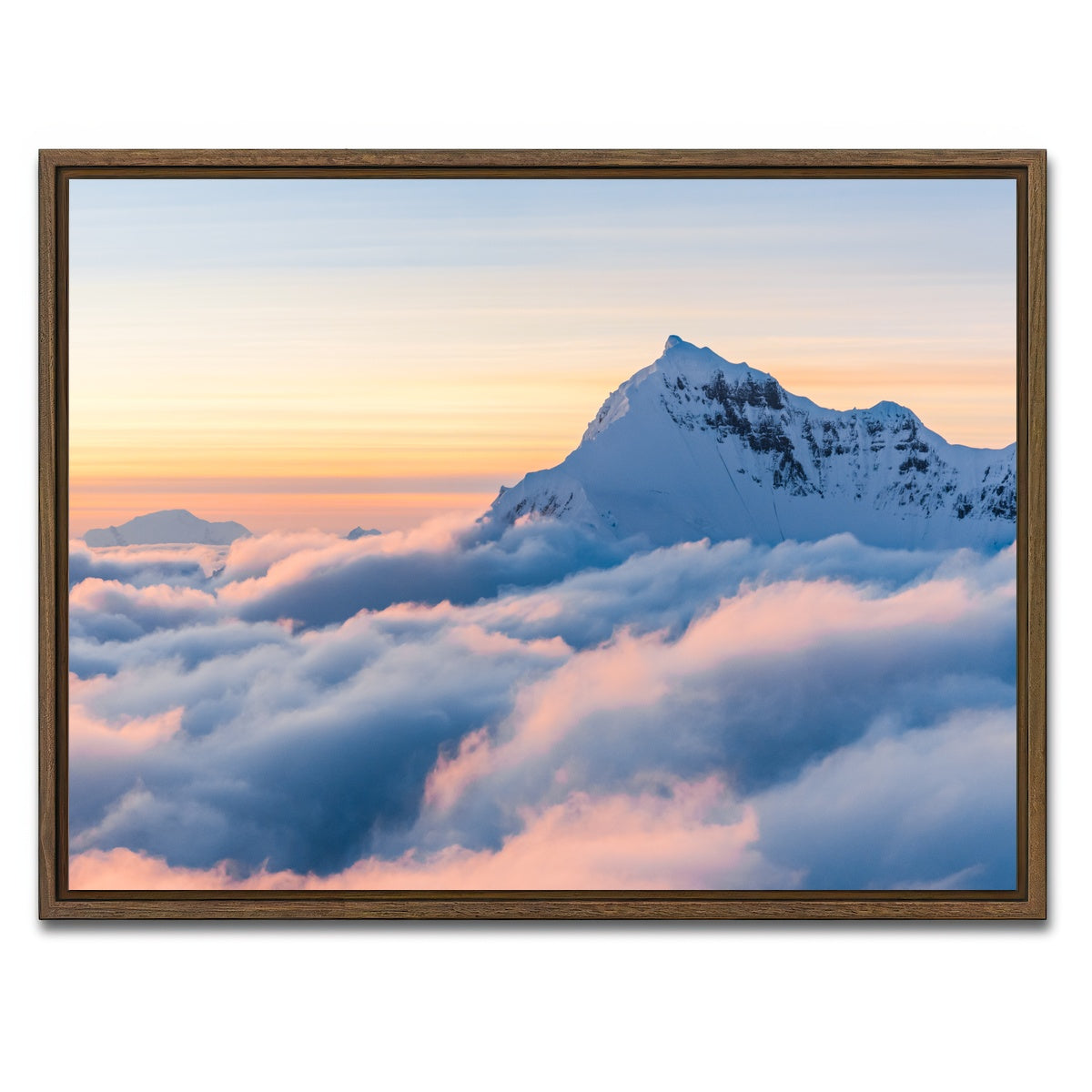 AUTO-MOCKUP WHITE | Above the Clouds | 1 Piece | Walnut Framed Canvas | group=4x3