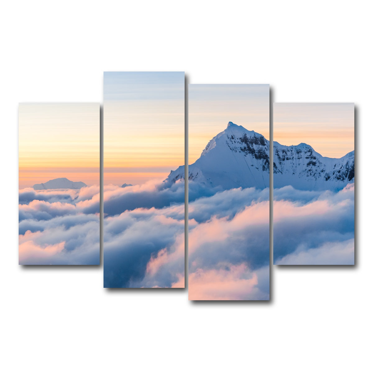 AUTO-MOCKUP WHITE | Above the Clouds | 4 Piece | Gallery Wrap Canvas | group=4_short